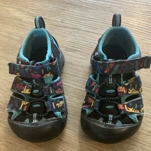 Keen Kids Newport Water Shoes Sandals Toddler Size 7 Black Multicolored